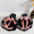 Hjtx08 Cc Parent-Child Suit Mother And Me Fur Slides With Purse Set For Women And Kids